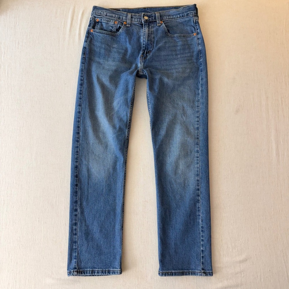 Levi's 505 Regular Fit Straight Leg Jeans Mens 32x32 Blue